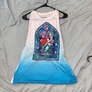 Open back Ariel tank top.